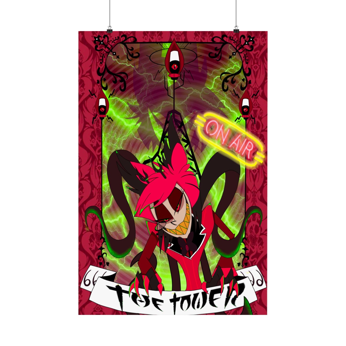 Hasbin Hotel - Tarot Card Poster - The Tower - Poster