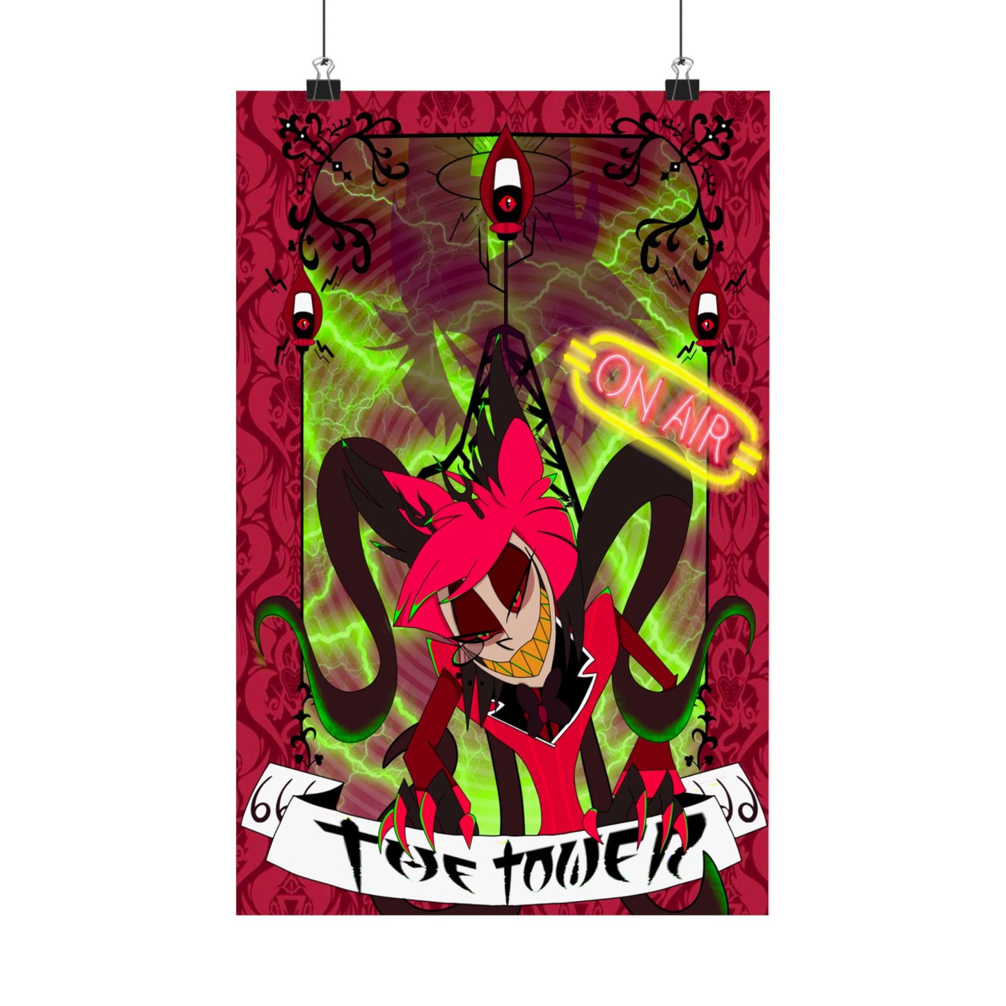 Hasbin Hotel - Tarot Card Poster - The Tower - Poster