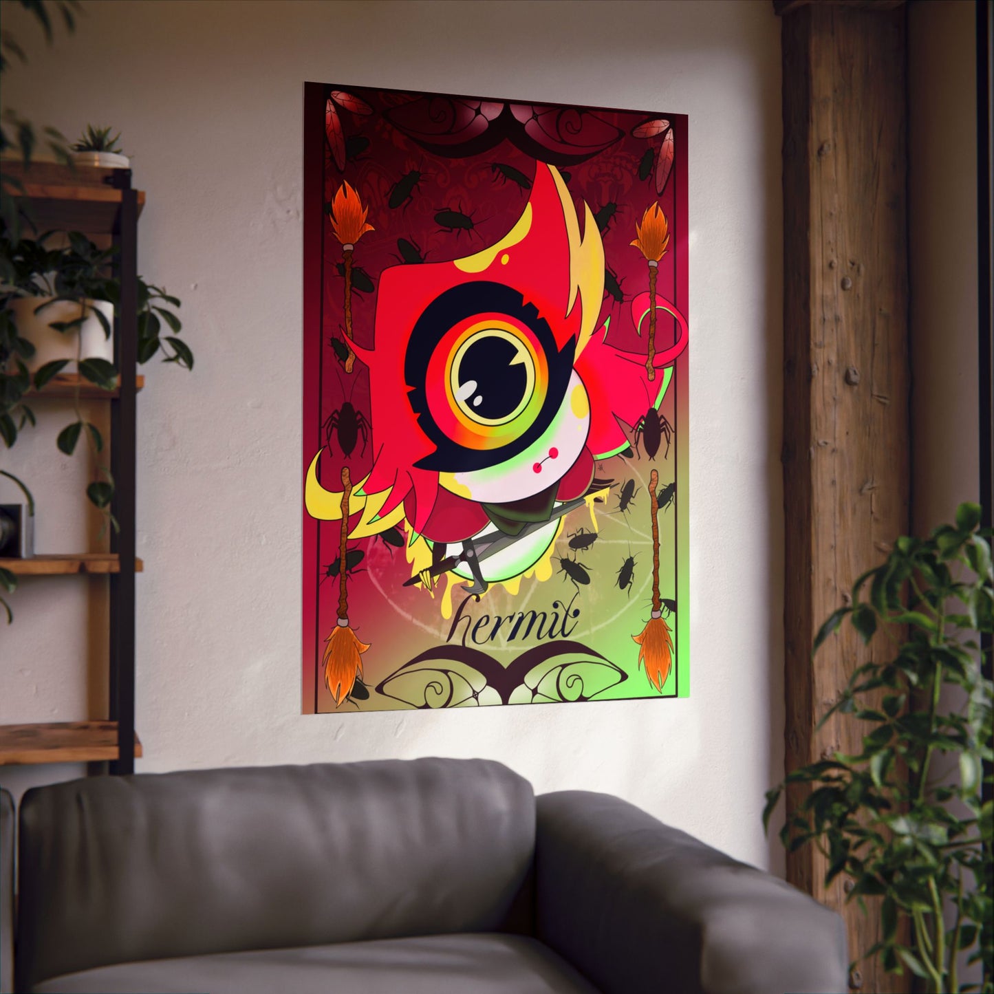 Hasbin Hotel - Tarot Card Poster - The Hermit - Poster