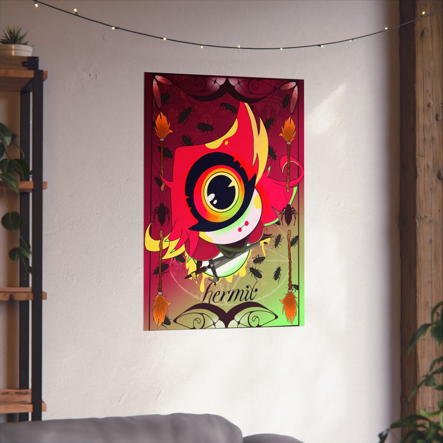 Hasbin Hotel - Tarot Card Poster - The Hermit - Poster
