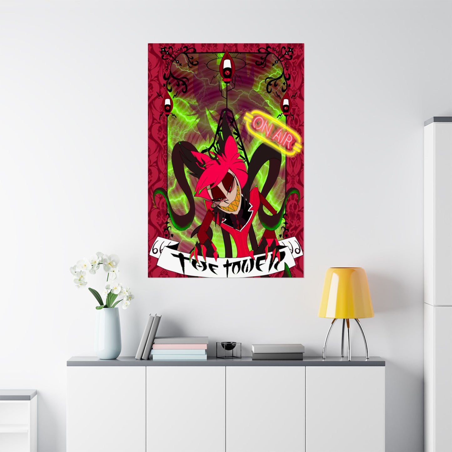 Hasbin Hotel - Tarot Card Poster - The Tower - Poster