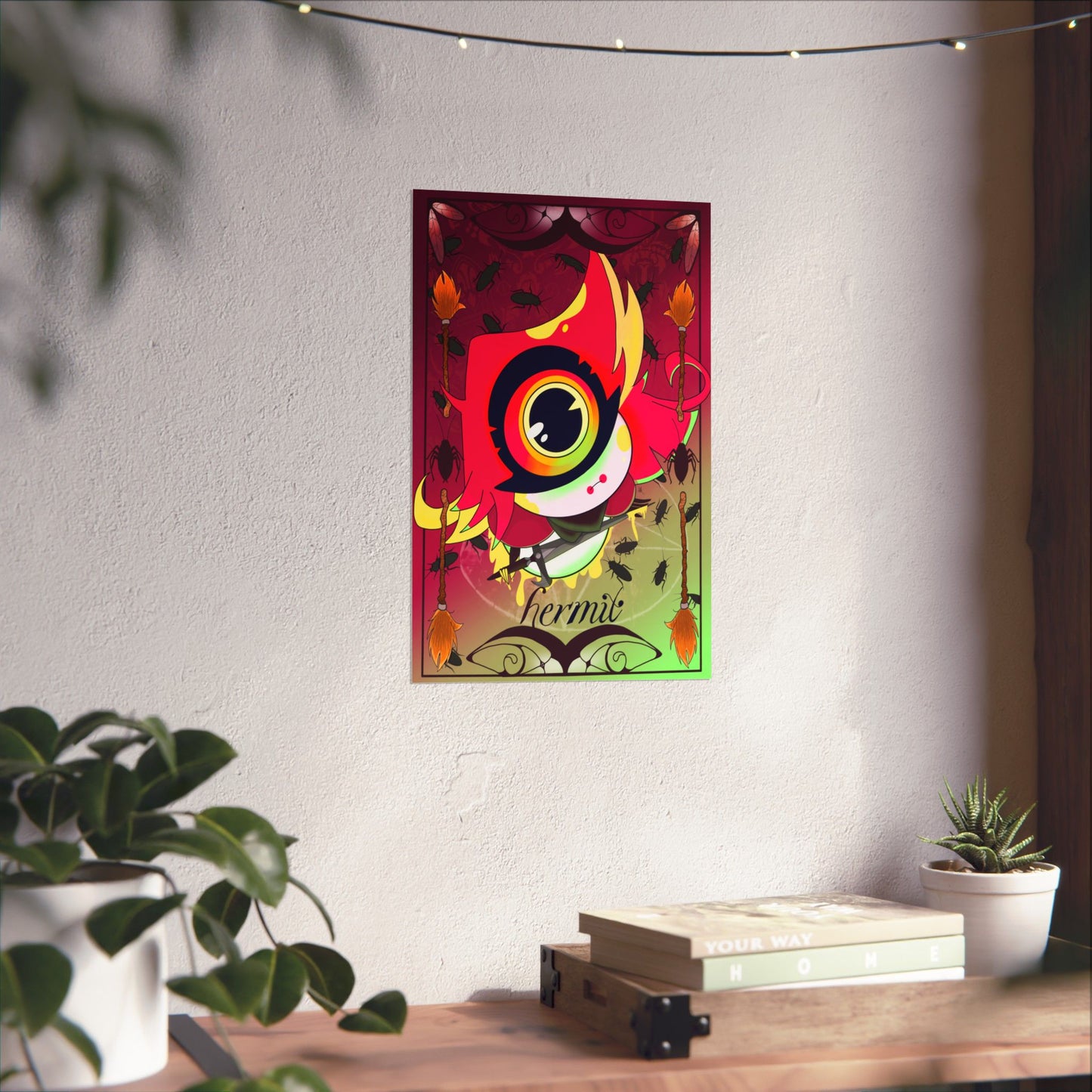 Hasbin Hotel - Tarot Card Poster - The Hermit - Poster