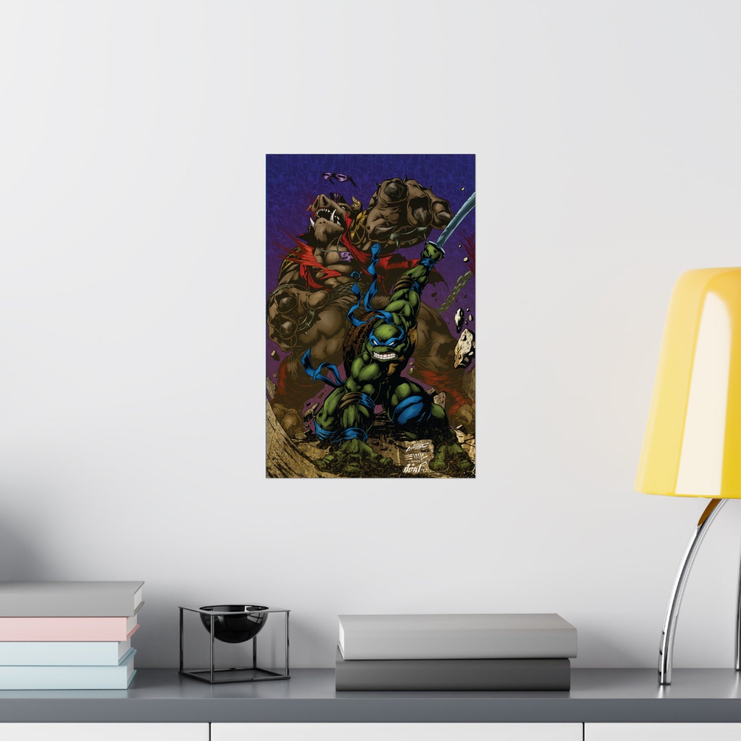 Teenage Mutant Ninja Turtles - Leonardo vs Bebop - Poster