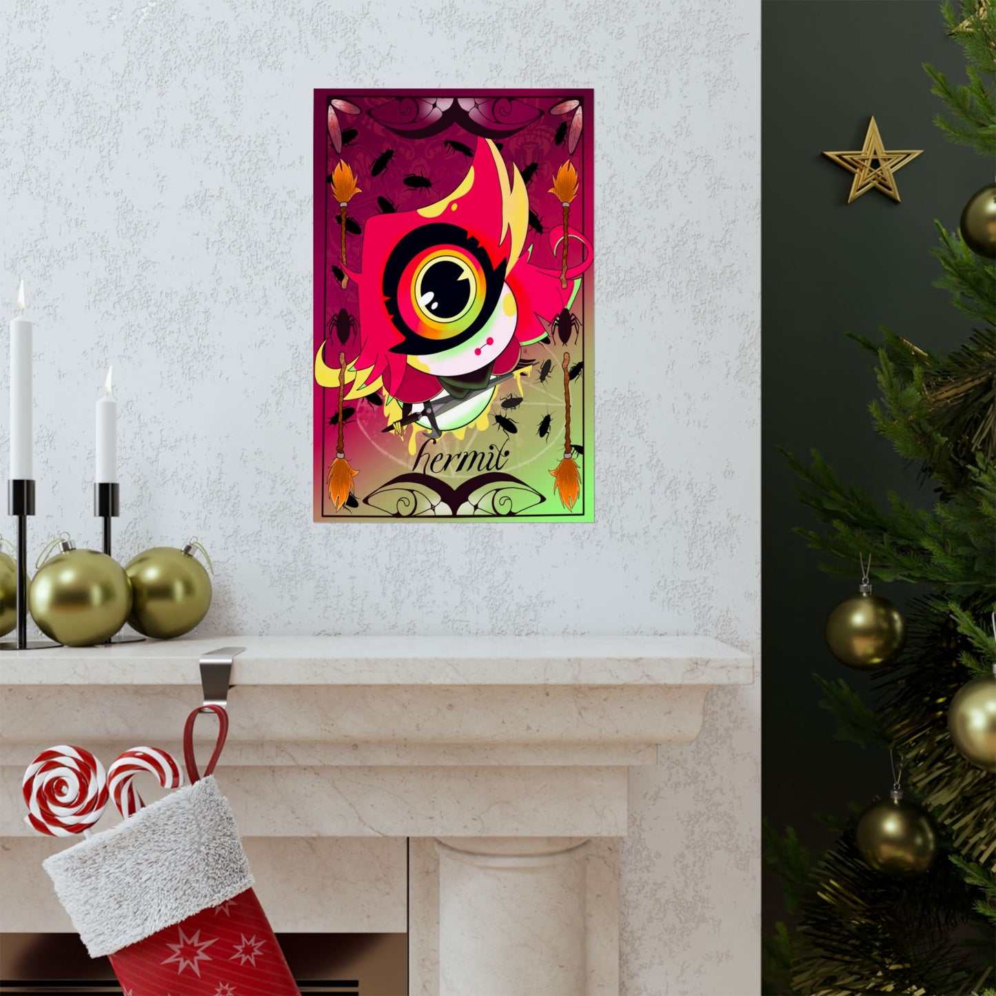 Hasbin Hotel - Tarot Card Poster - The Hermit - Poster