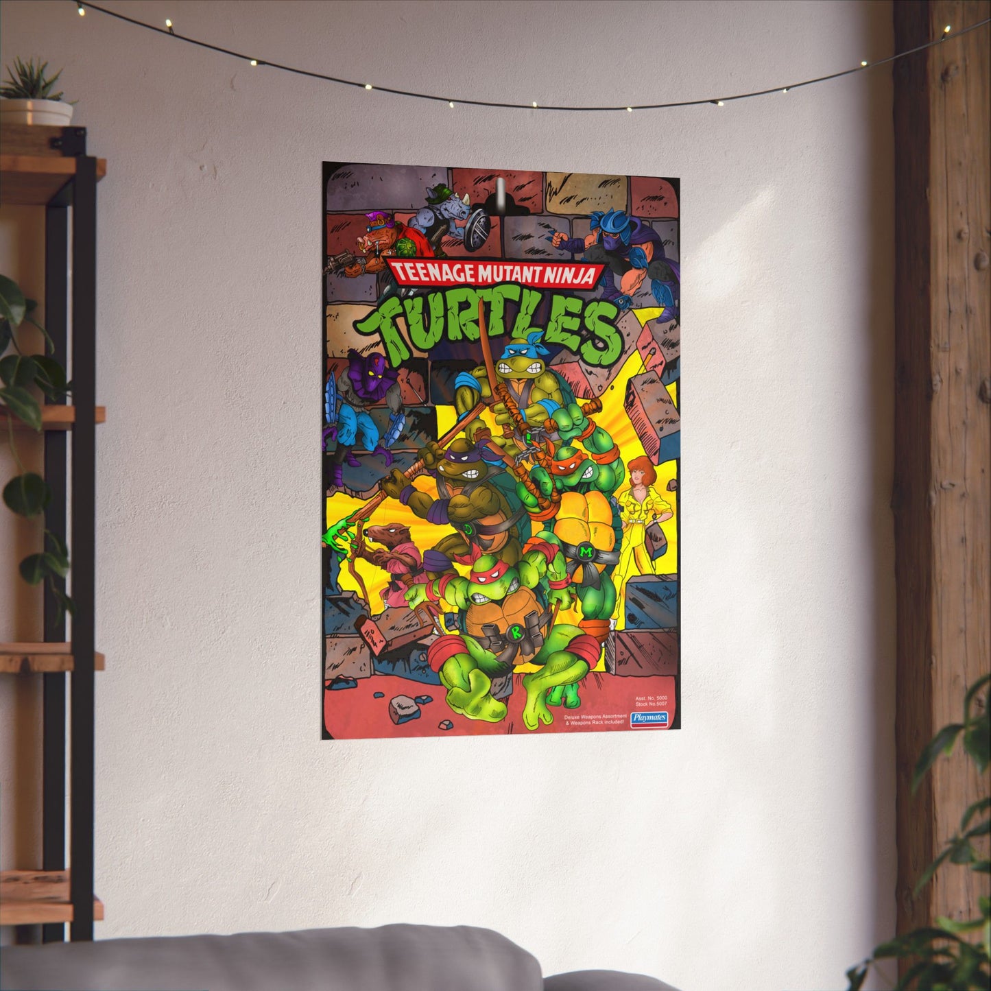 TMNT - Playmates Toy Card Back - Poster