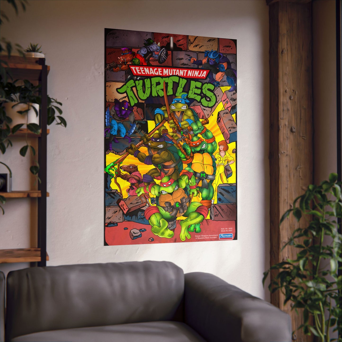 TMNT - Playmates Toy Card Back - Poster