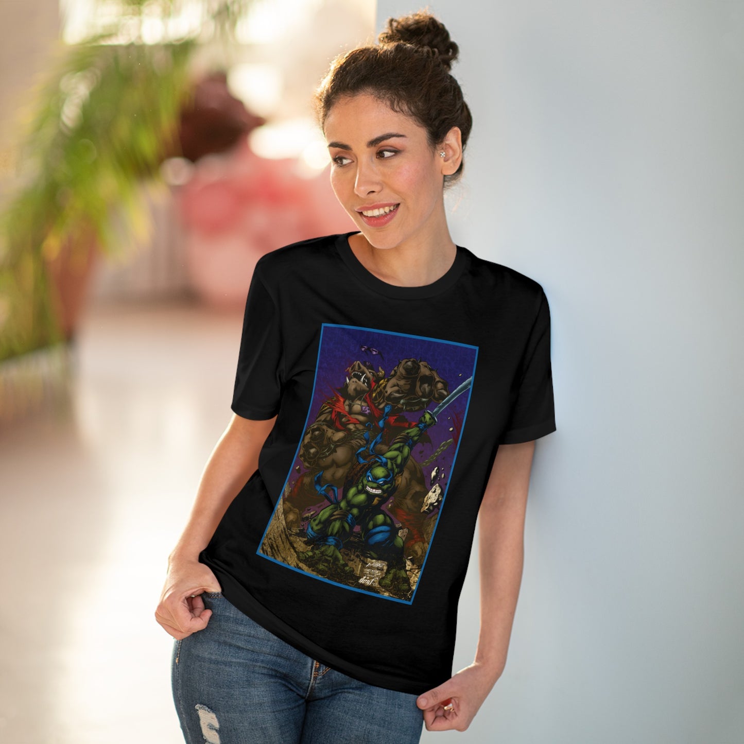 Teenage Mutant Ninja Turtles - Leo vs Bebop - T-shirt - Unisex