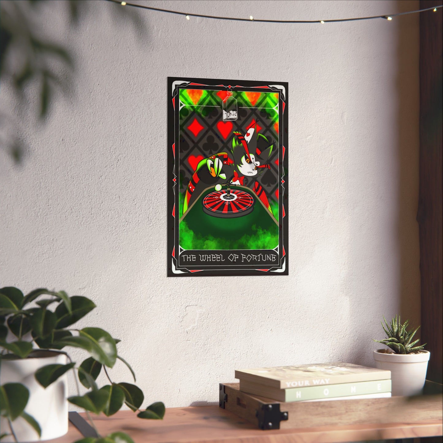 Hasbin Hotel - Tarot Card Poster - The Wheel Of Fortune - Poster