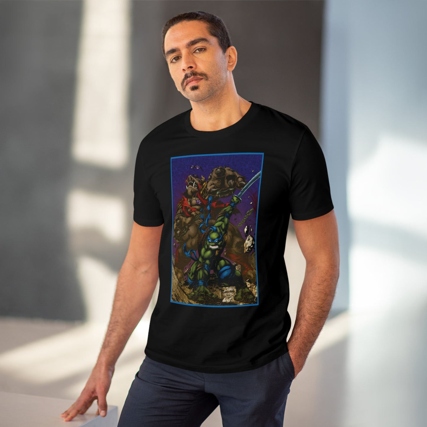 Teenage Mutant Ninja Turtles - Leo vs Bebop - T-shirt - Unisex