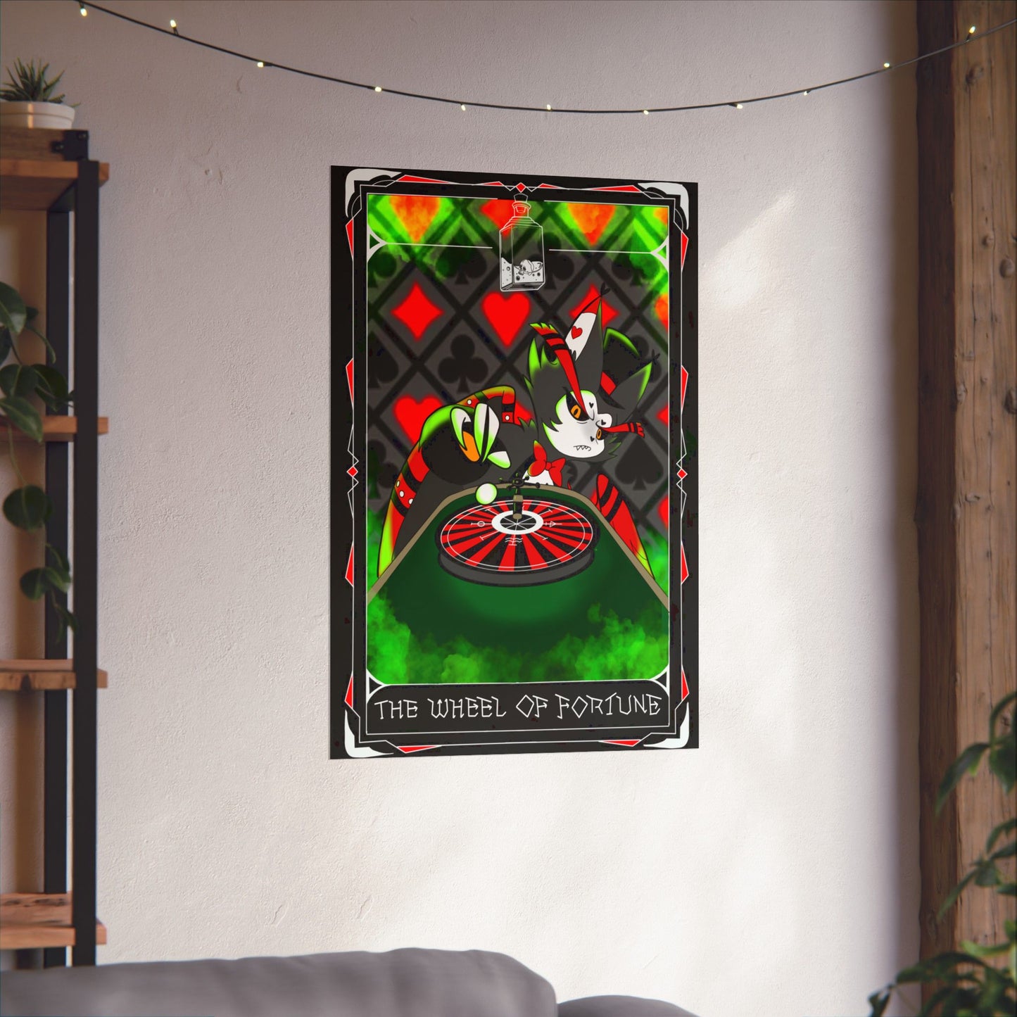 Hasbin Hotel - Tarot Card Poster - The Wheel Of Fortune - Poster