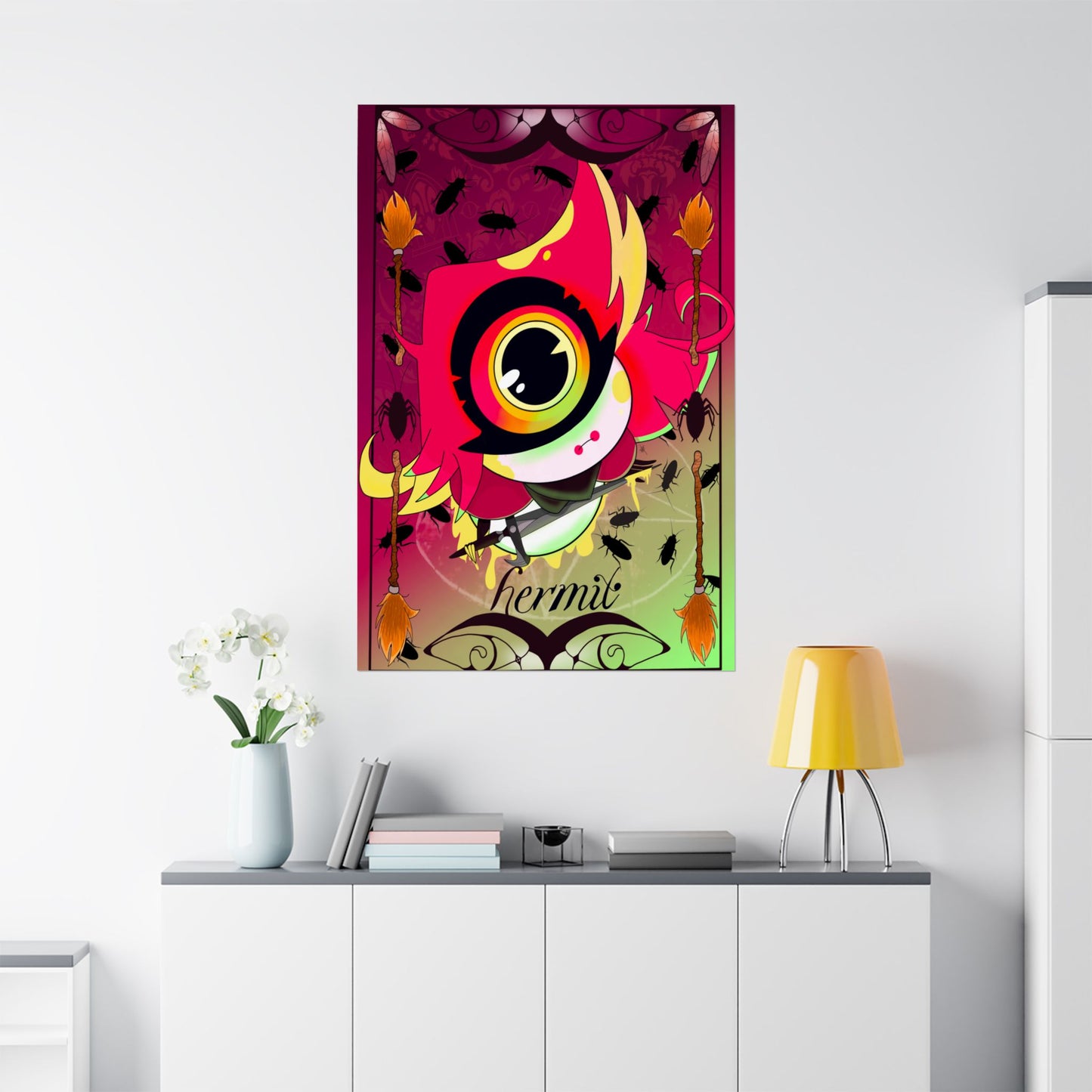 Hasbin Hotel - Tarot Card Poster - The Hermit - Poster