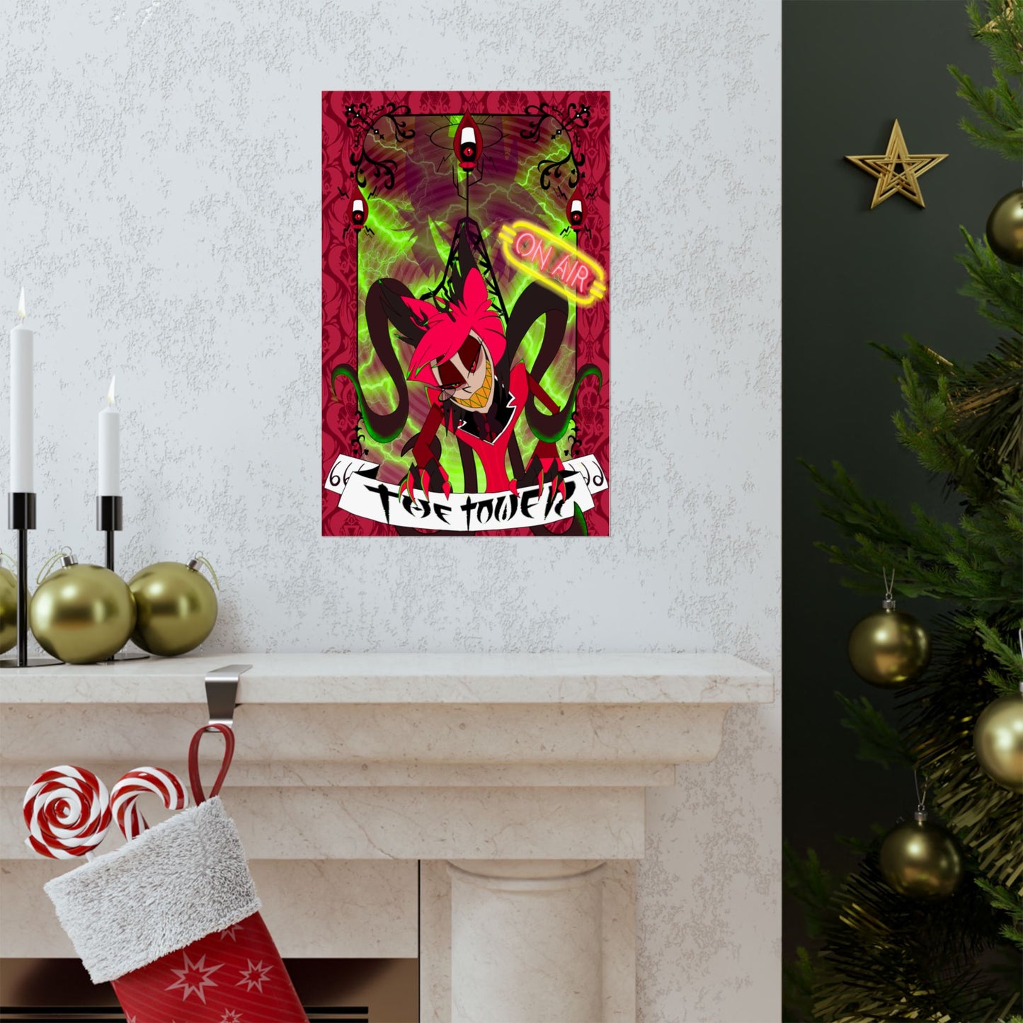 Hasbin Hotel - Tarot Card Poster - The Tower - Poster