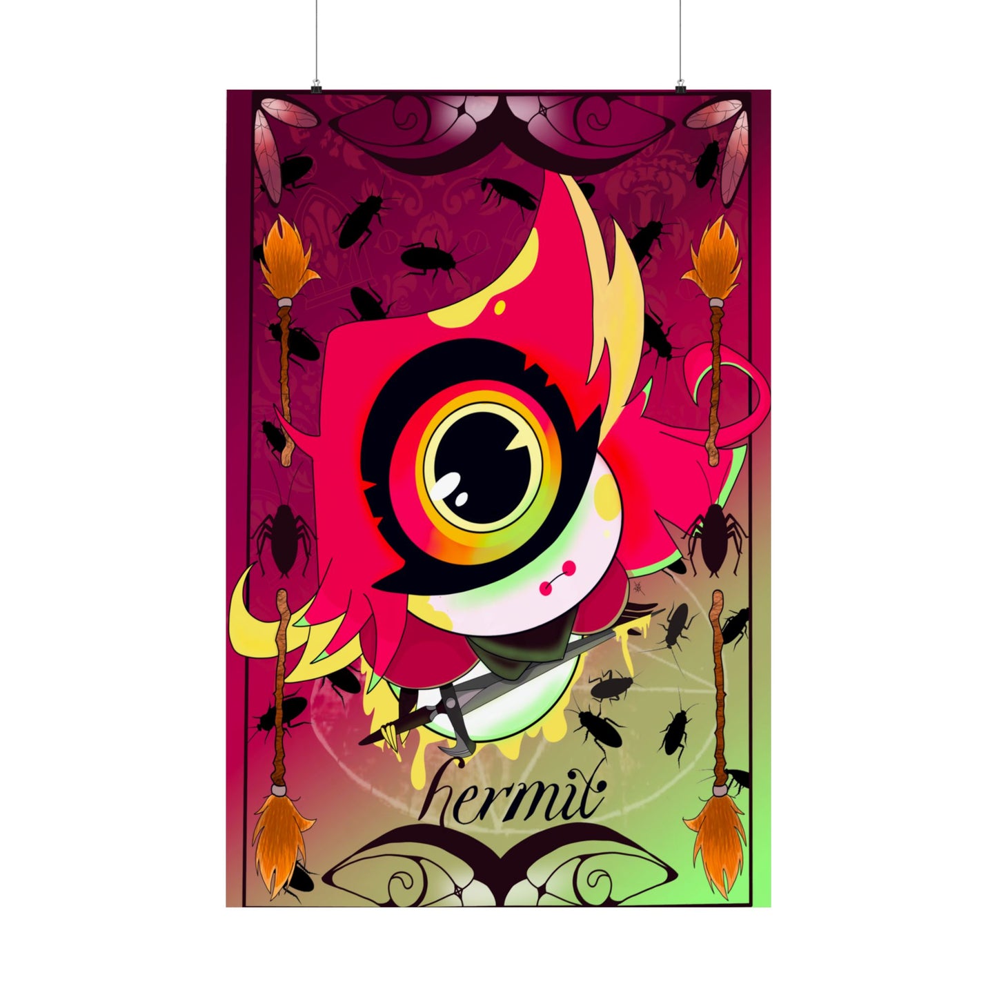 Hasbin Hotel - Tarot Card Poster - The Hermit - Poster