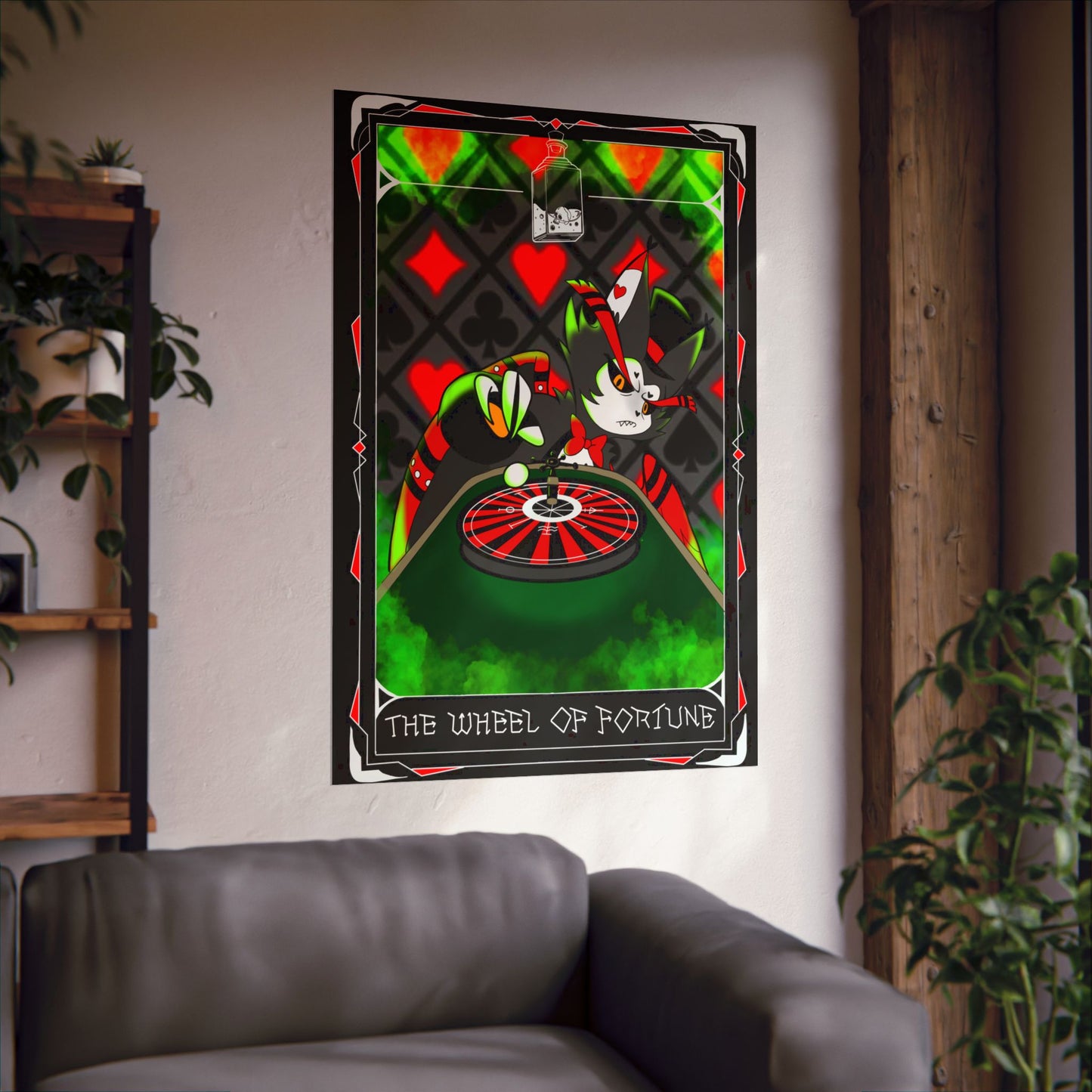 Hasbin Hotel - Tarot Card Poster - The Wheel Of Fortune - Poster