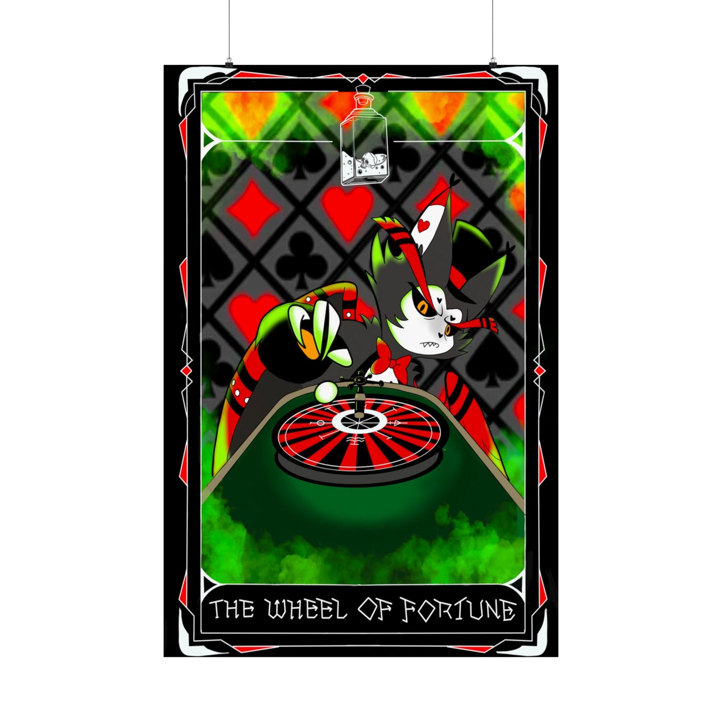 Hasbin Hotel - Tarot Card Poster - The Wheel Of Fortune - Poster