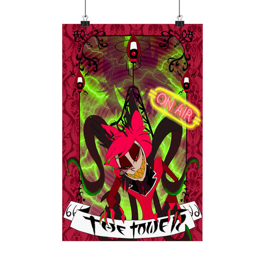 Hasbin Hotel - Tarot Card Poster - The Tower - Poster