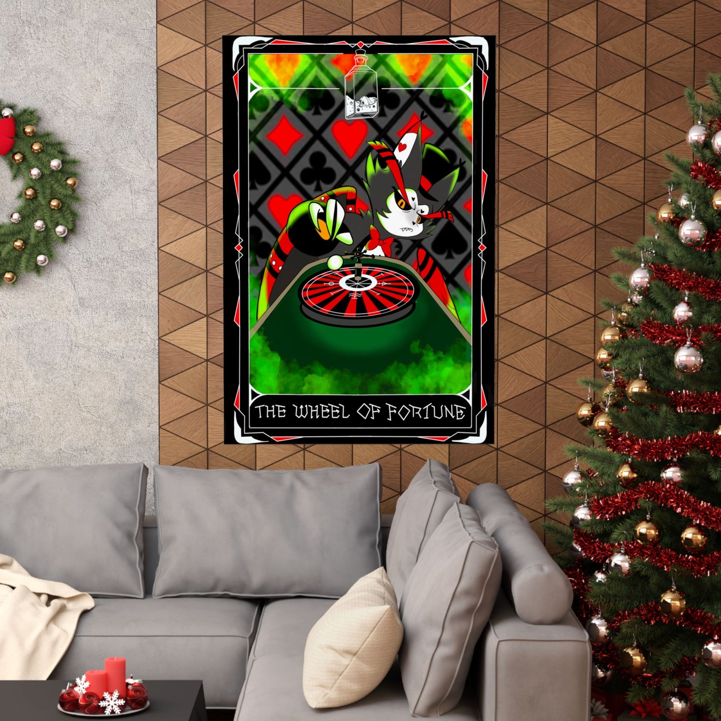 Hasbin Hotel - Tarot Card Poster - The Wheel Of Fortune - Poster