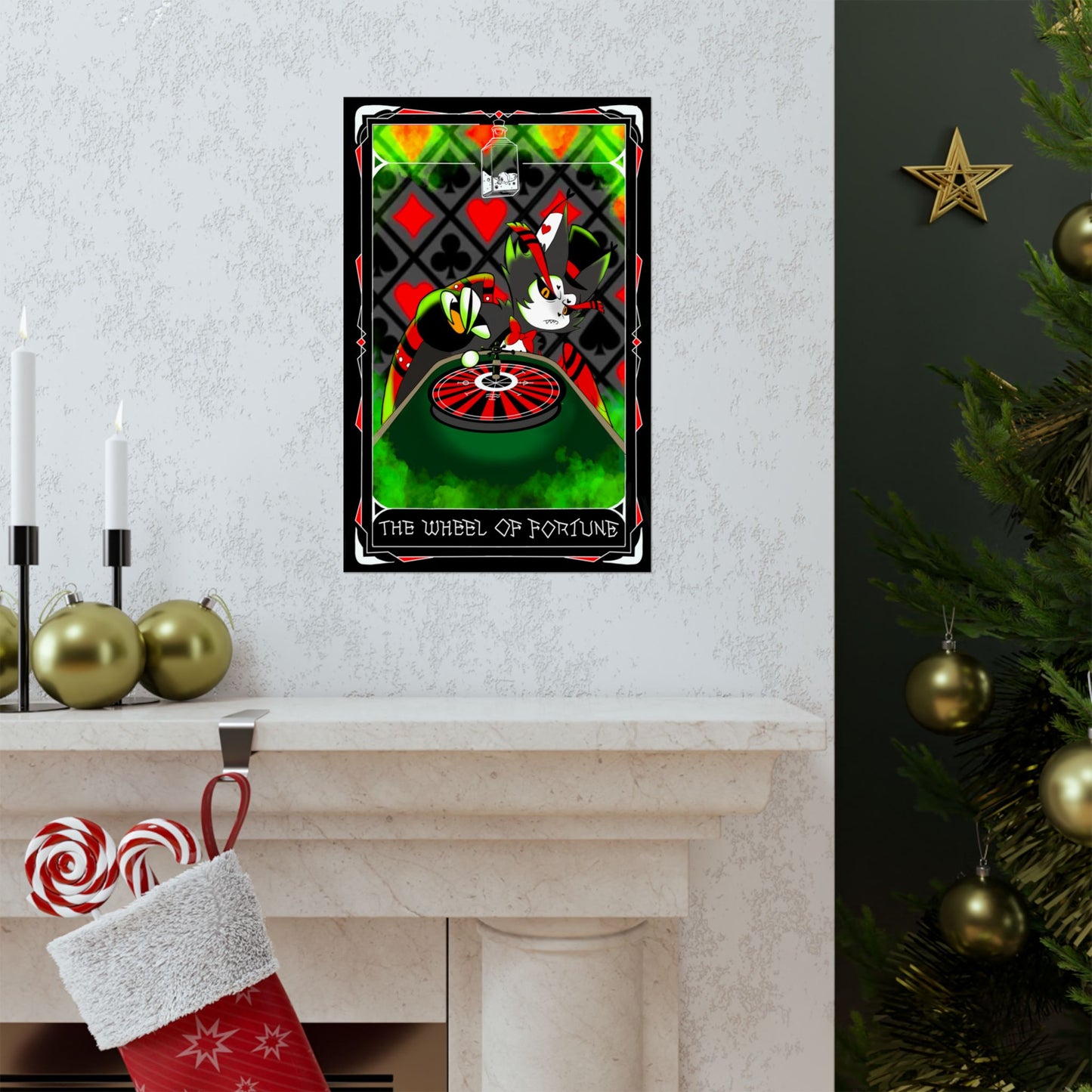 Hasbin Hotel - Tarot Card Poster - The Wheel Of Fortune - Poster