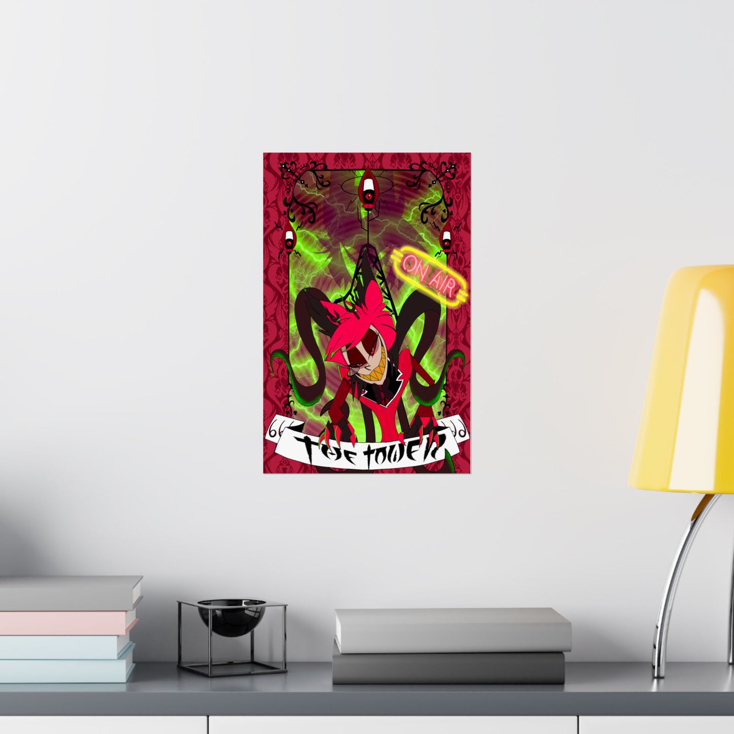 Hasbin Hotel - Tarot Card Poster - The Tower - Poster