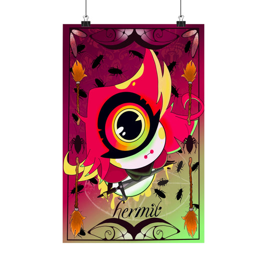 Hasbin Hotel - Tarot Card Poster - The Hermit - Poster