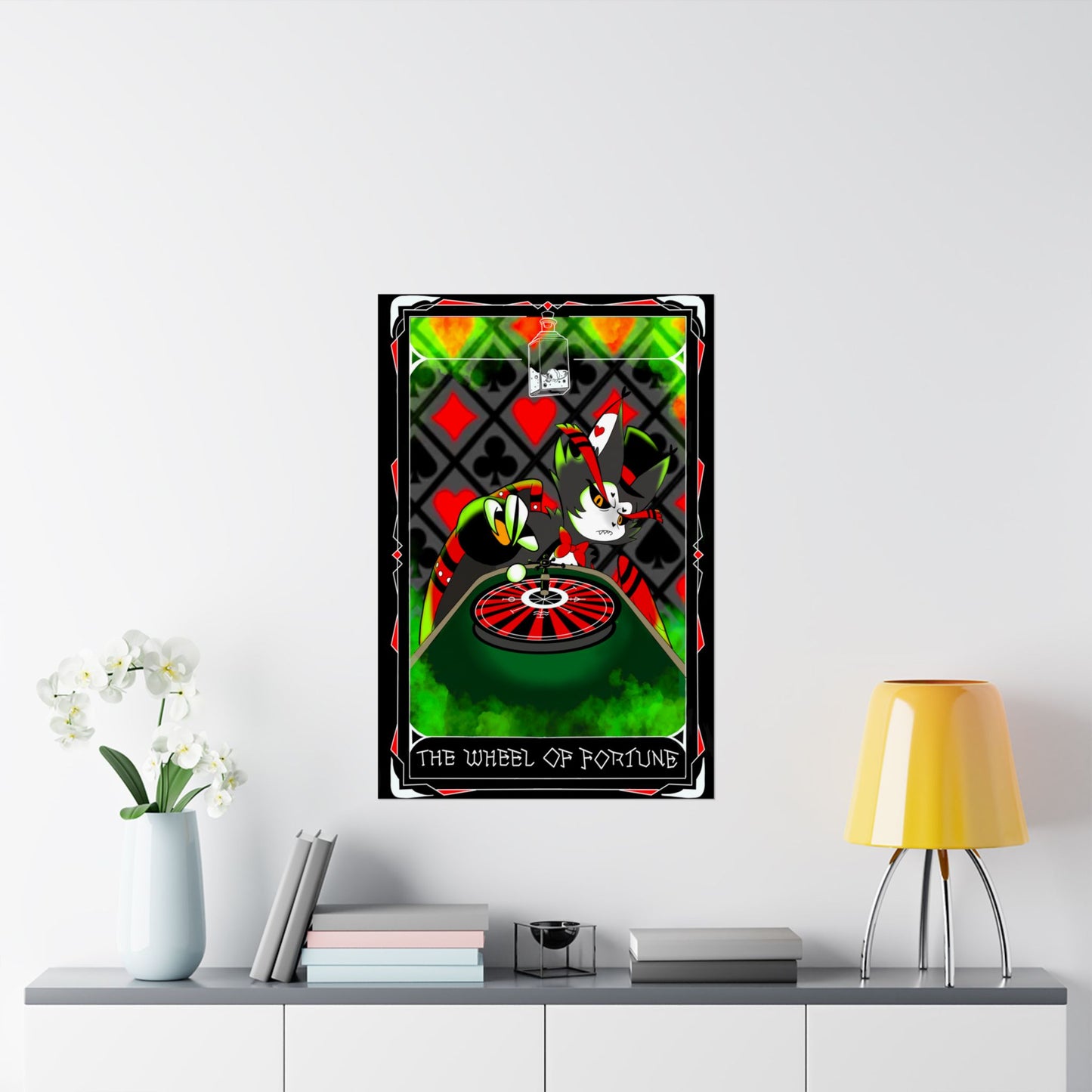 Hasbin Hotel - Tarot Card Poster - The Wheel Of Fortune - Poster