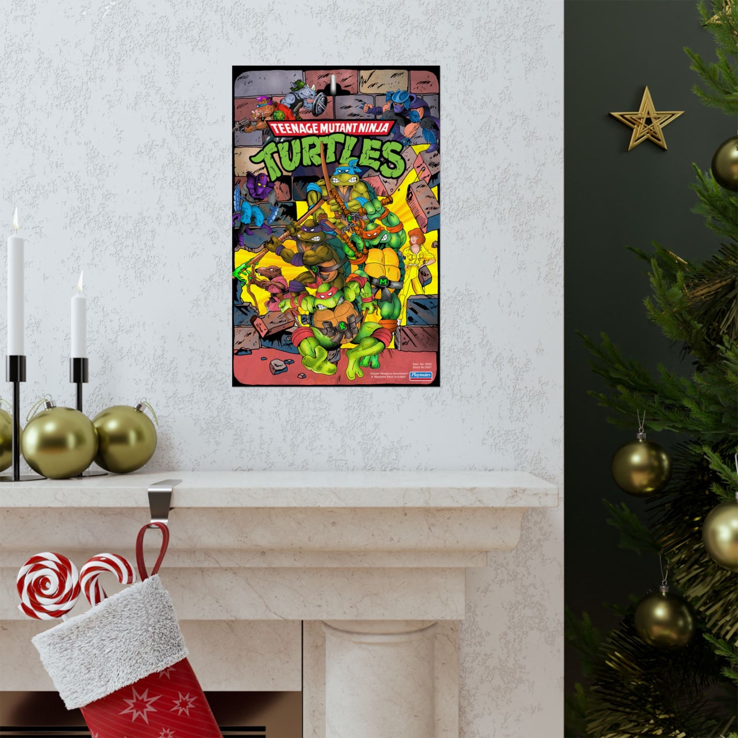 TMNT - Playmates Toy Card Back - Poster
