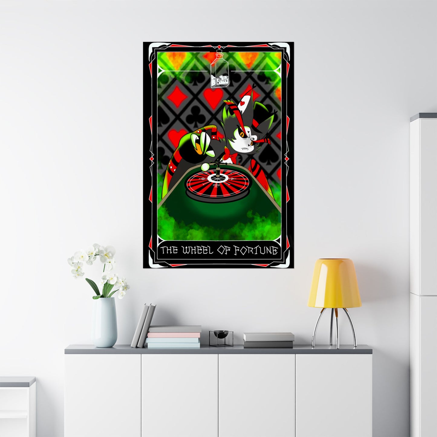 Hasbin Hotel - Tarot Card Poster - The Wheel Of Fortune - Poster