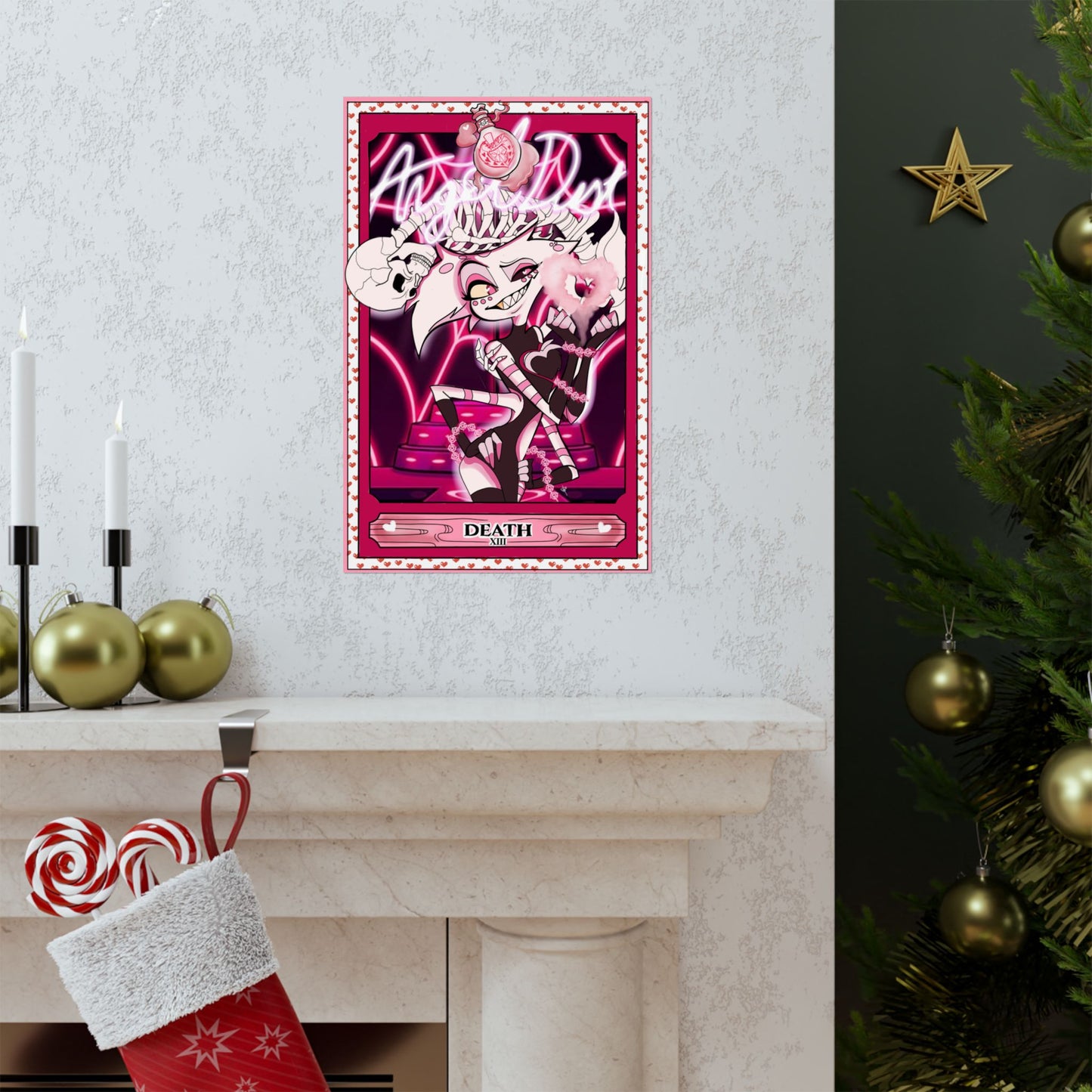 Hasbin Hotel - Tarot Card Poster - Angel Dust - Poster